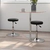 Valgomojo kėdės, 2 vnt., juodos, dirbtinė oda