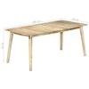 Valgomojo stalas, 180x90x76cm, mango medienos masyvas