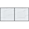 Valgomojo stalas, baltas, 160x80x75cm, grūdintas stiklas