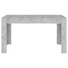 Valgomojo stalas, betono pilkos spalvos, 140x74,5x76cm, MDP