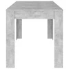 Valgomojo stalas, betono pilkos spalvos, 140x74,5x76cm, MDP