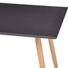 Valgomojo stalas, pilkos ir ąžuolo spalvos, 120x60x74cm, MDF