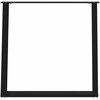 Valgomojo stalo kojelės, 2 vnt., juoda, 80x(72-73)cm, plienas