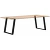 Valgomojo stalo kojelės, 2 vnt., juoda, 80x(72-73)cm, plienas