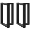 Valgomojo stalo kojelės, T formos, 2 vnt., 60x35x(72-73) cm