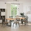 Valgomojo stalo kojos, 2 vnt., antracito spalvos, 90x35x(72-73) cm, plienas