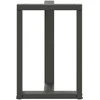 Valgomojo stalo kojos, T formos, 2 vnt., antracito spalvos, 50x35x(72-73) cm, plienas