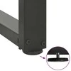 Valgomojo stalo kojos, 2 vnt., antracito spalvos, 90x35x(72-73) cm, plienas