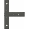 Valgomojo stalo kojos, T formos, 2 vnt., antracito spalvos, 50x35x(72-73) cm, plienas