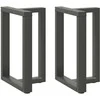 Valgomojo stalo kojelės, T formos, 2 vnt., 60x35x(72-73) cm