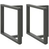 Valgomojo stalo kojos, 2 vnt., antracito spalvos, 90x35x(72-73) cm, plienas