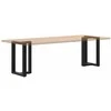 Valgomojo stalo kojelės, T formos, 2 vnt., 60x35x(72-73) cm