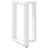Valgomojo stalo kojelės, 2 vnt., baltos, 50x35x(72-73) cm, plienas, T formos