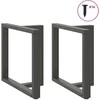 Valgomojo stalo kojelės, T formos, 2 vnt., 80x35x(72-73) cm