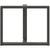Valgomojo stalo kojelės, T formos, 2 vnt., 100x35x(72-73) cm