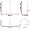 Valgomojo stalo kojelės, T formos, 2 vnt., 100x35x(72-73) cm