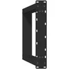 Valgomojo stalo kojelės, U formos, 2 vnt., juoda, 60x(72-73)cm