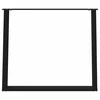 Valgomojo stalo kojelės, U formos, 2 vnt., juoda, 90x(72-73)cm