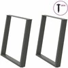 Valgomojo stalo kojelės, U formos, 2 vnt., 80x(72-73)cm