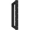 Valgomojo stalo kojelės, U formos, 2 vnt., juoda, 70x(72-73)cm