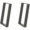 Valgomojo stalo kojelės, U formos, 2 vnt., 50x(72-73)cm