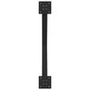 Valgomojo stalo kojos, 2 vnt., juodos, 70x(72-73) cm, plienas, X formos