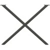Valgomojo stalo kojos, 2 vnt., antracito spalvos, 90x(72-73) cm, plienas