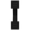 Valgomojo stalo kojos, X formos, 2 vnt., juodos, 60x(72-73) cm, plienas