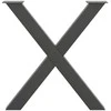 Valgomojo stalo kojelės, X formos, 2 vnt., 70x(72-73) cm
