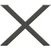 Valgomojo stalo kojelės, X formos, 3 vnt., 90x(72-73)cm