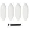 Valties bortų apsaugos, 4vnt., baltos spalvos, 41x11,5cm, PVC