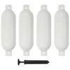 Valties bortų apsaugos, 4vnt., baltos spalvos, 51x14cm, PVC