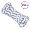 Valties virvė, baltos spalvos, 5mm, 500m, polipropilenas
