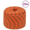 Valties virvė, oranžinės spalvos, 12mm, 25m, polipropilenas