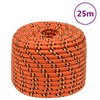 Valties virvė, oranžinės spalvos, 14mm, 25m, polipropilenas