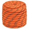 Valties virvė, oranžinės spalvos, 18mm, 25m, polipropilenas