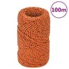 Valties virvė, oranžinės spalvos, 2mm, 100m, polipropilenas