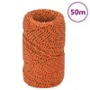 Valties virvė, oranžinės spalvos, 2mm, 50m, polipropilenas