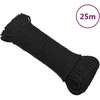 Valties virvė, visiškai juoda, 3mm, 25m, polipropilenas