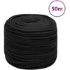 Valties virvė, visiškai juoda, 6mm, 50m, polipropilenas