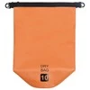 Vandeniui atsparus krepšys, oranžinės spalvos, PVC, 10l