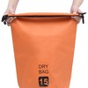 Vandeniui atsparus krepšys, oranžinės spalvos, PVC, 15l