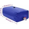 Vandens talpa su čiaupu, sulankstoma, 1000l, PVC