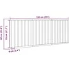 Varteliai šunims, 3 segmentai, balti, 150cm, tuopos mediena