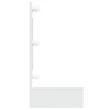 Veidrodinė spintelė su LED apšvietimu, balta, 90x31,5x62cm