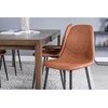 Venture Design Venture Home Valgomojo kėdės Polar, 2vnt., rudos/juodos