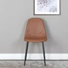 Venture Design Venture Home Valgomojo kėdės Polar, 2vnt., rudos/juodos