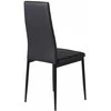 Venture Home Valgomojo kėdės Slim, 2vnt., juodos, odos imitacijos