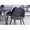 Venture Design Venture Home Valgomojo kėdės Velvet, 2vnt., juodos, poliesteris