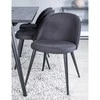 Venture Design Venture Home Valgomojo kėdės Velvet, 2vnt., juodos, poliesteris